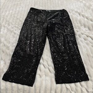 LOFT Kids Black Sequin Pants